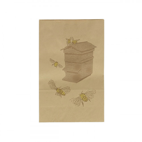 25 sacs bretelles kraft ruche H41x26x14cm