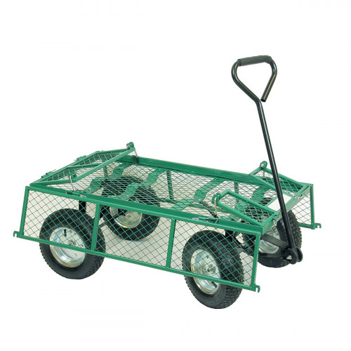 Chariot 4 roues plateau/grille (non monté)