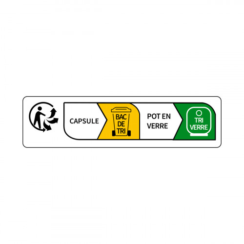 1000 étiquettes Info-Tri pour pots verre