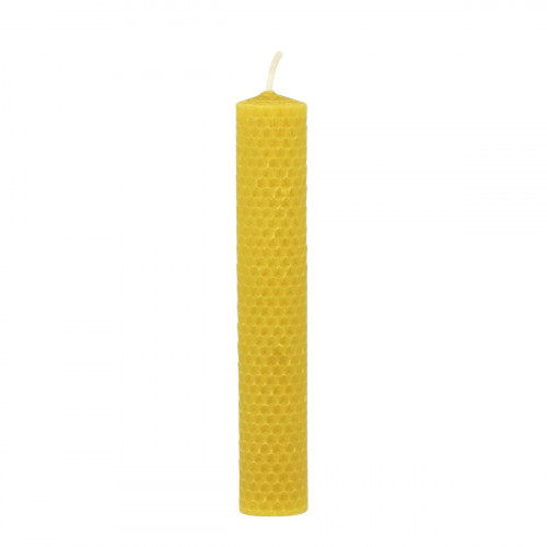 Bougie en cire d'abeille 100% naturelle moyenne