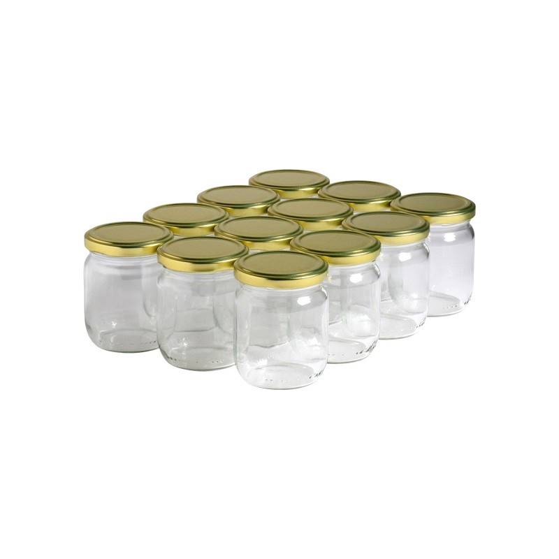 12 pots verre 250 g (228...