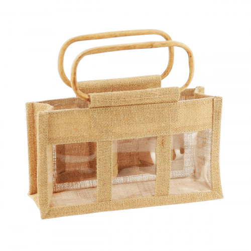 100 paniers toile de jute 3 x 500g (vides)