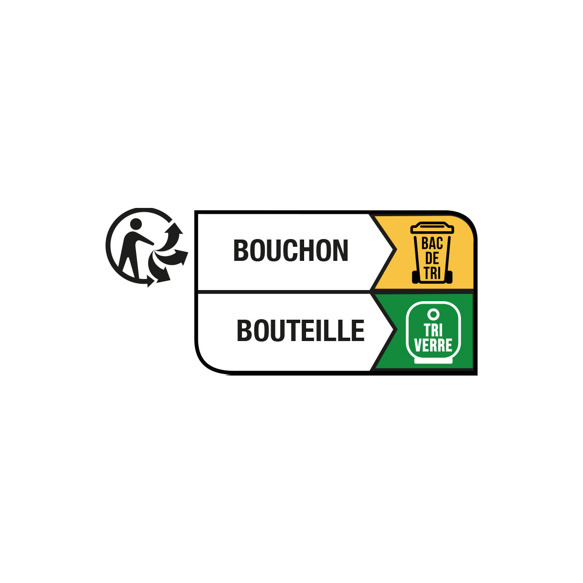 1000 étiquettes Info-Tri...