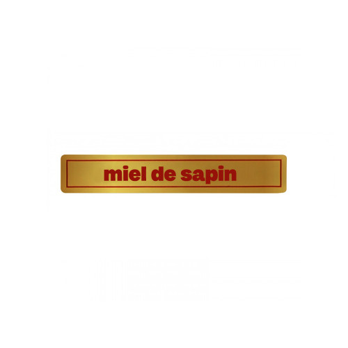 1000 étiquettes d’appellation rouges sur fond or