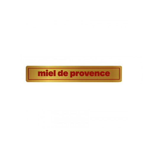 1000 étiquettes d’appellation rouges sur fond or