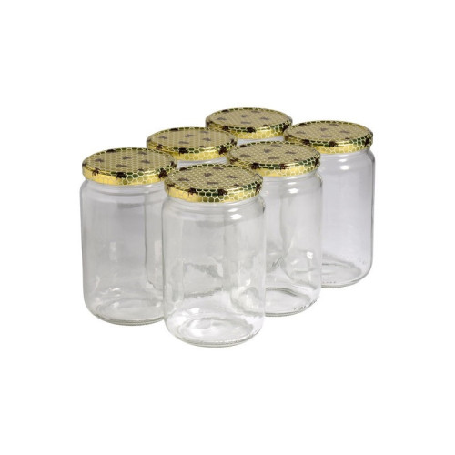 300 pots verre 1kg (750ml) avec couvercles TO82