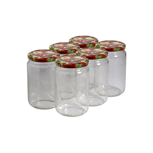 300 pots verre 1kg (750ml) avec couvercles TO82