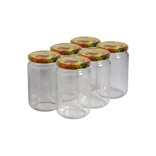 300 pots verre 1kg (750ml) avec couvercles TO82