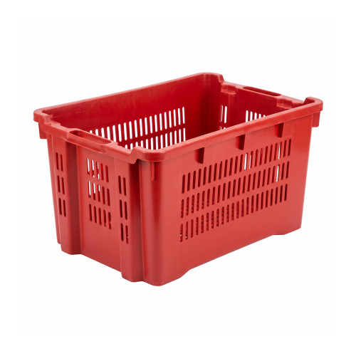 Caisse ajourée gerbable et emboîtable 40 litres pour fruits et olives